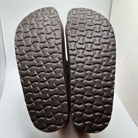 CUSHIONAIRE Women's Cork Footbed Platform Clog 8 BROWN - Picture 5 of 7